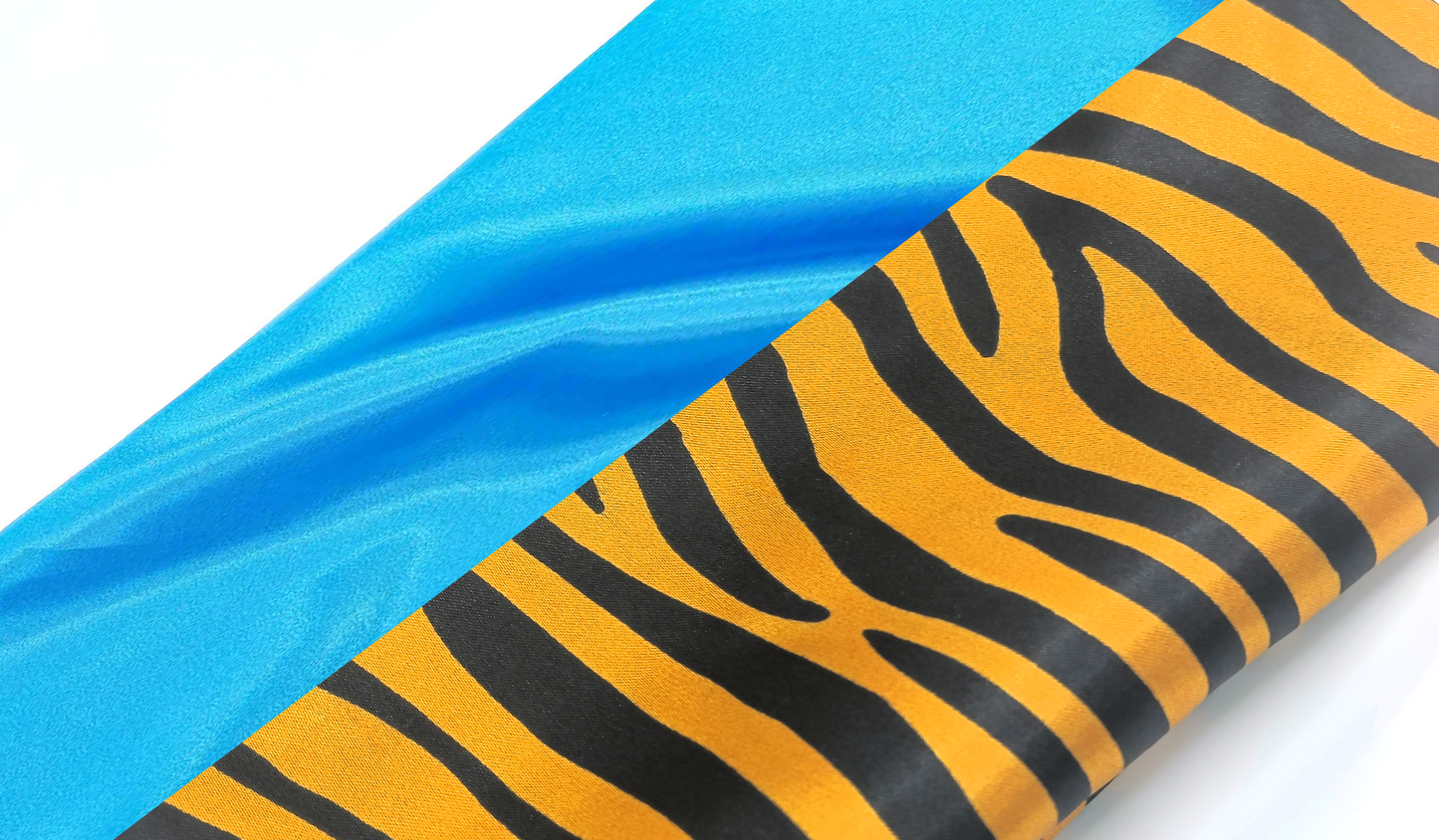 COLLAR BANDANA ANIMAL PRINT TURQUESA