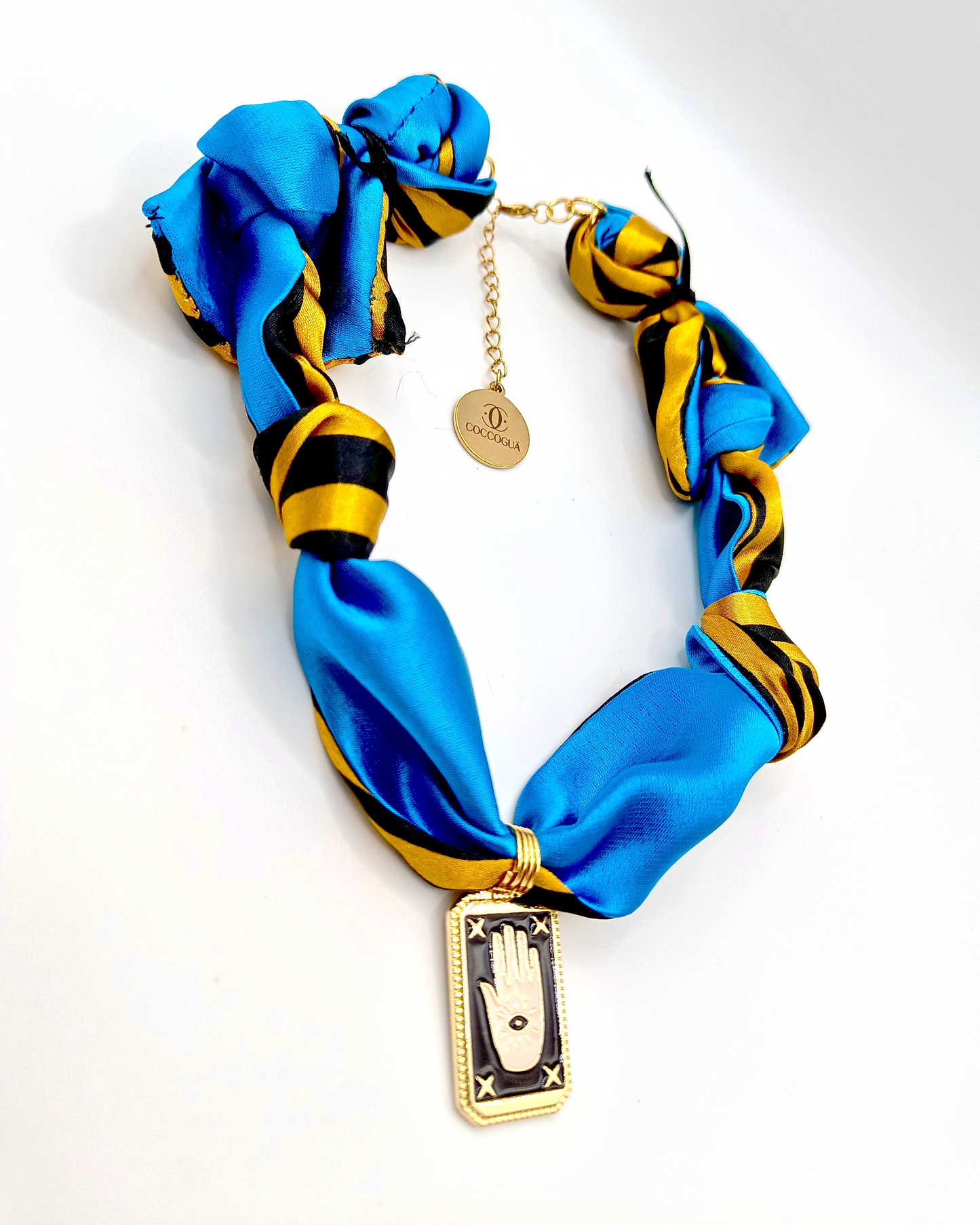 COLLAR BANDANA ANIMAL PRINT TURQUESA